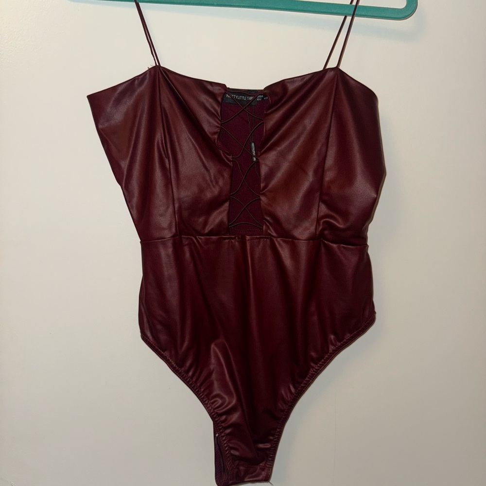 Pretty little thing NWT leather bodysuit